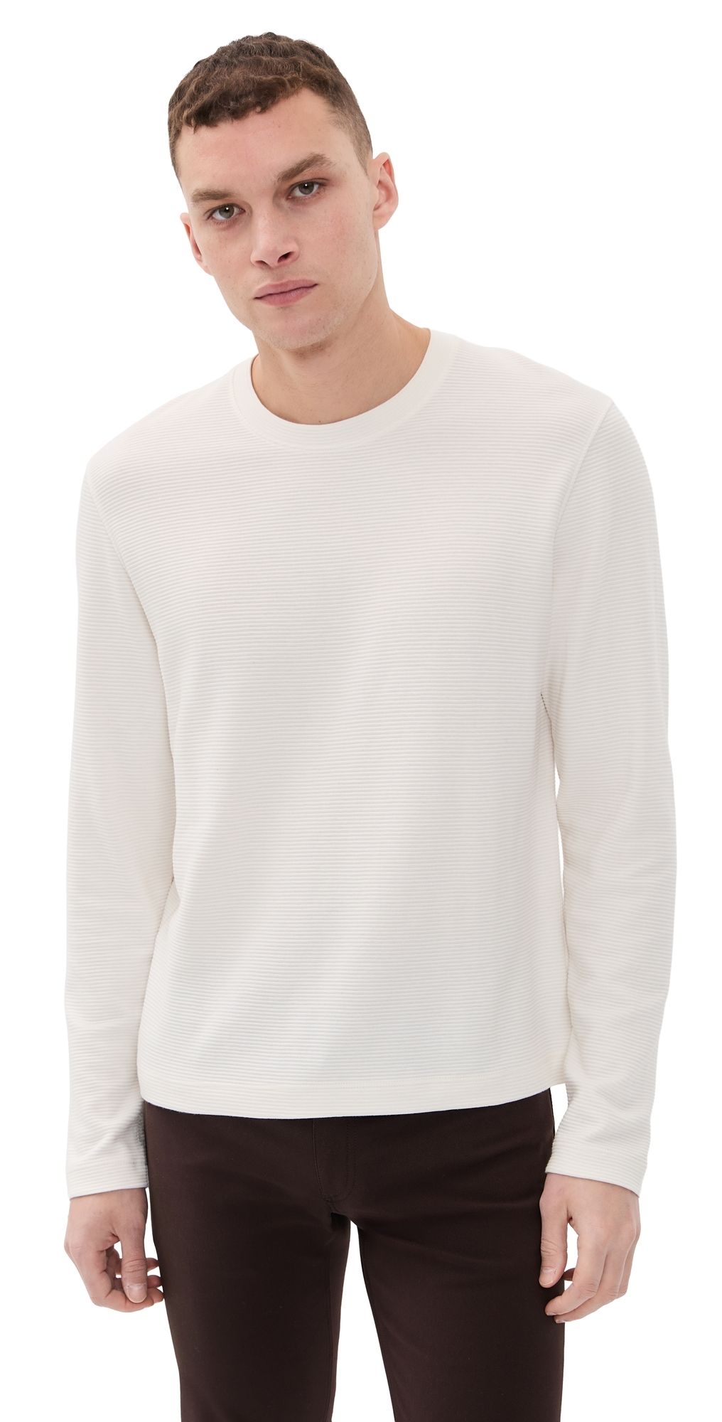 Theory Delroy Studio Tee Winter Ivory M