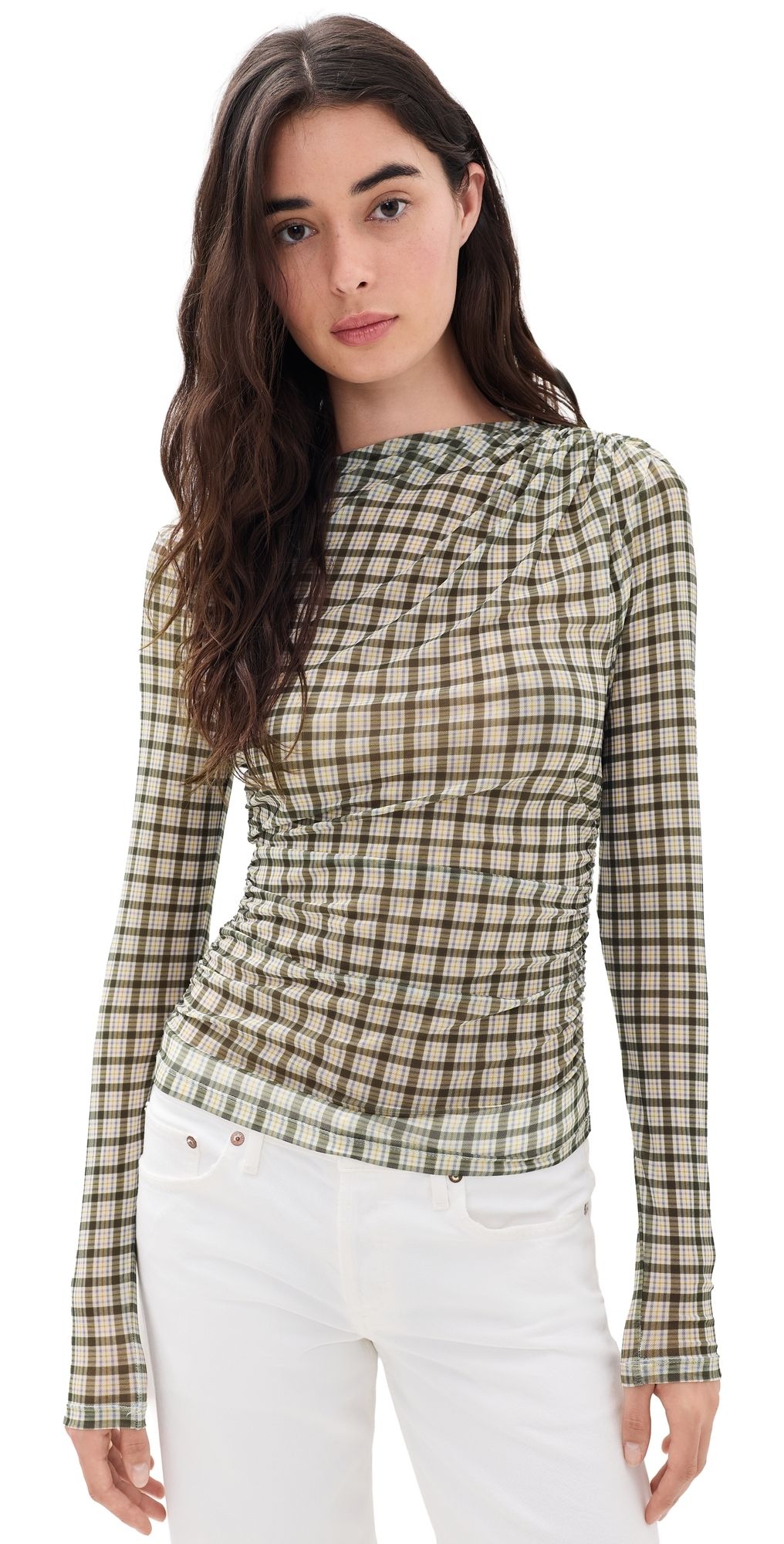 Veronica Beard Jean Nuvina Top Loden Multi L