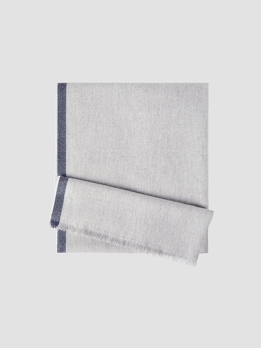 Men's Cashmere Scarf - Pearl Grey