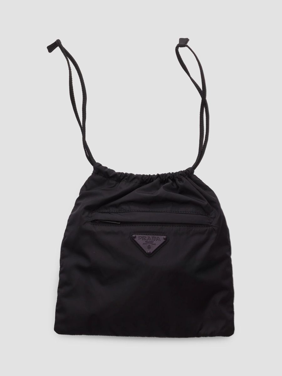 Prada Women's Foldable Re-Nylon Pouch - Black