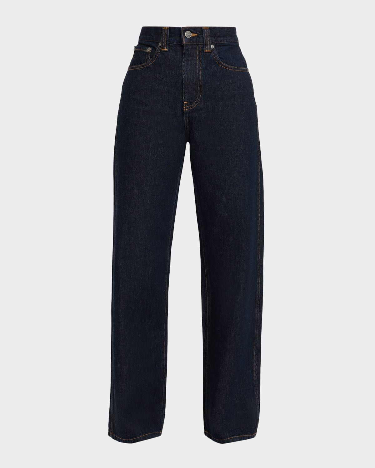 Bonnie Straight-Leg Cotton Denim Jeans