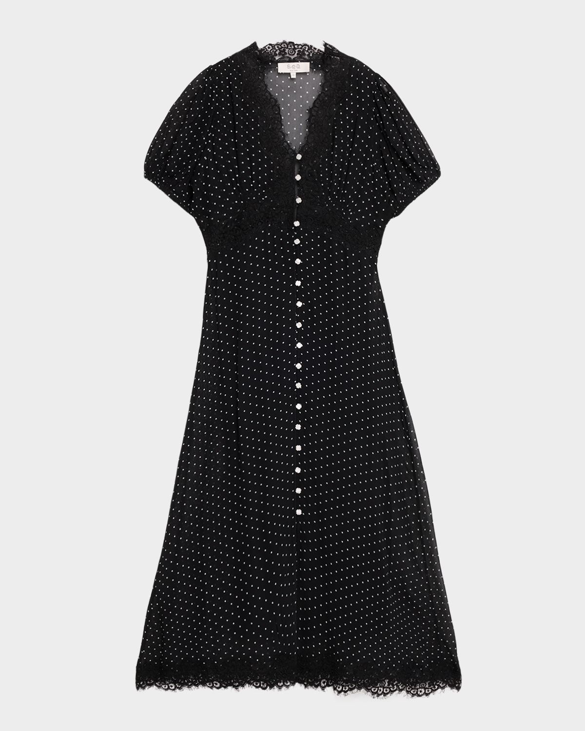 Melody Polka-Dot Midi Dress