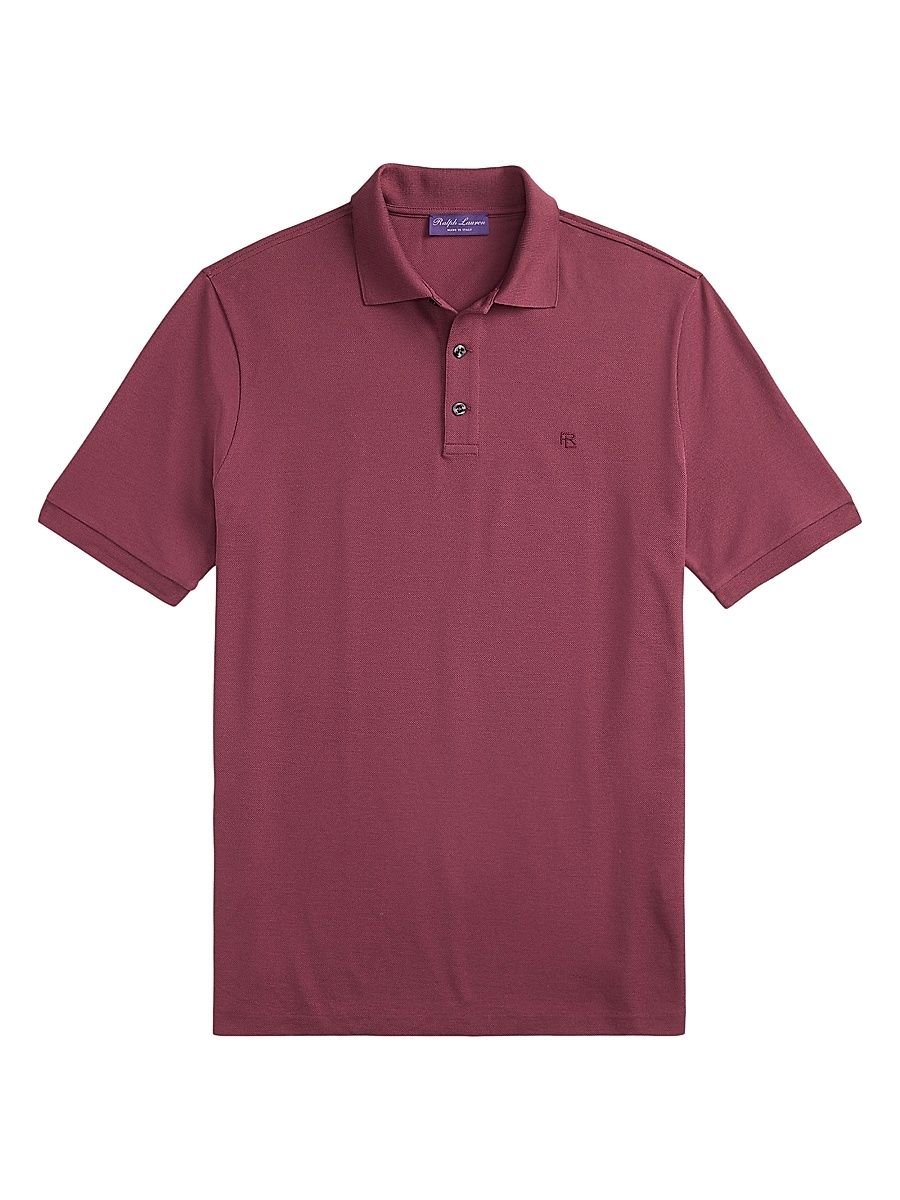 Men's RL Cotton Polo Shirt - Red Wood - Size XL