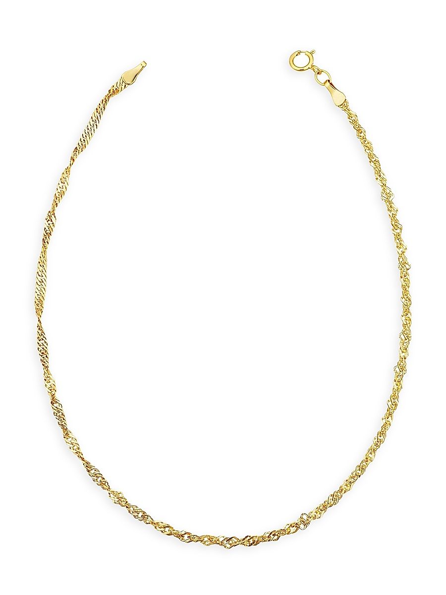 Women's 14K Yellow Gold Spirah Anklet - Yellow Gold