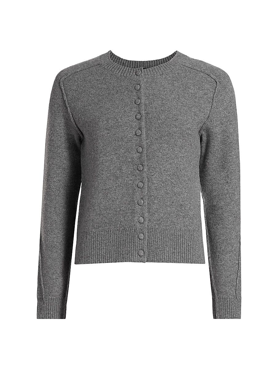 Women's Bridget Crewneck Cardigan - Grey - Size XL