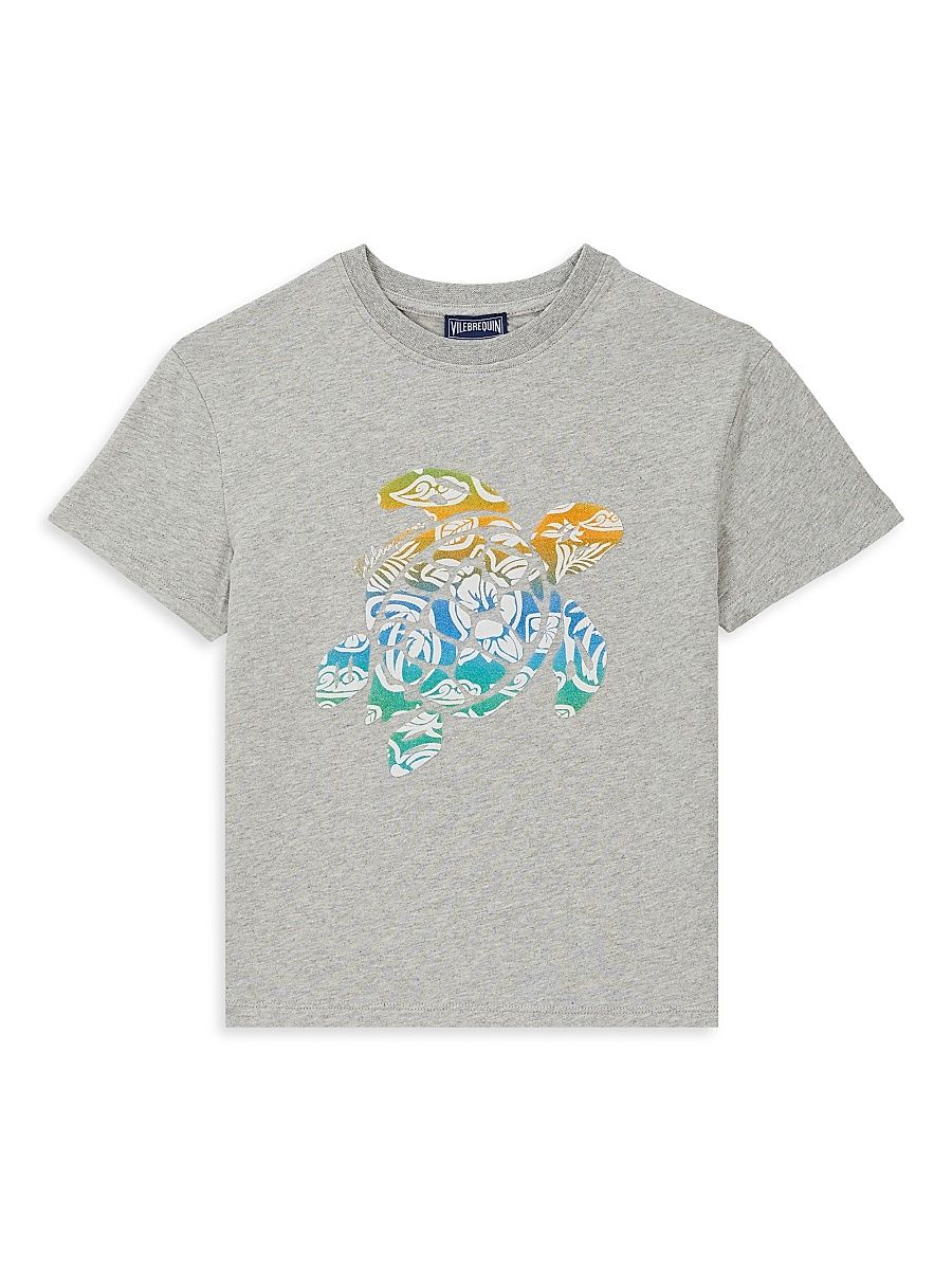 Little Boy's & Boy's Tahiti Turtle T-Shirt - Grey - Size 6