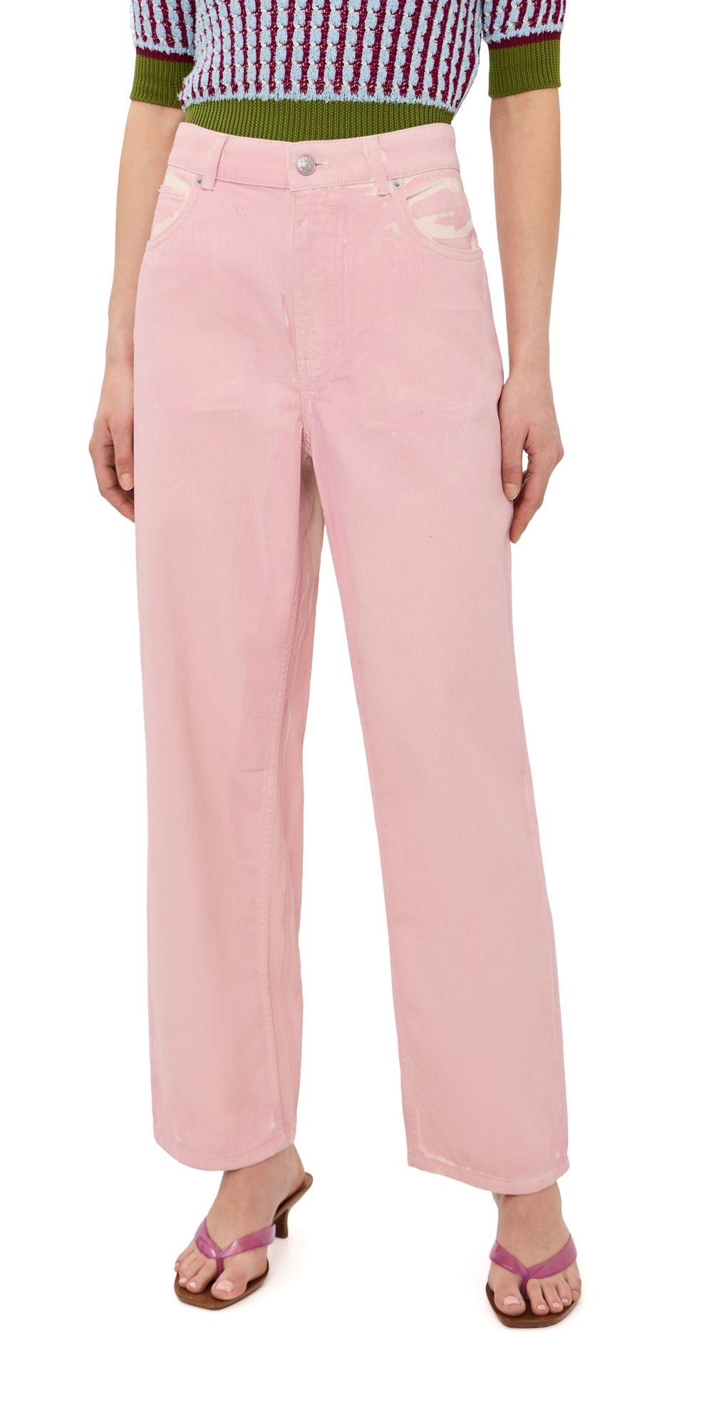 Marni Trousers Pink Gummy 44