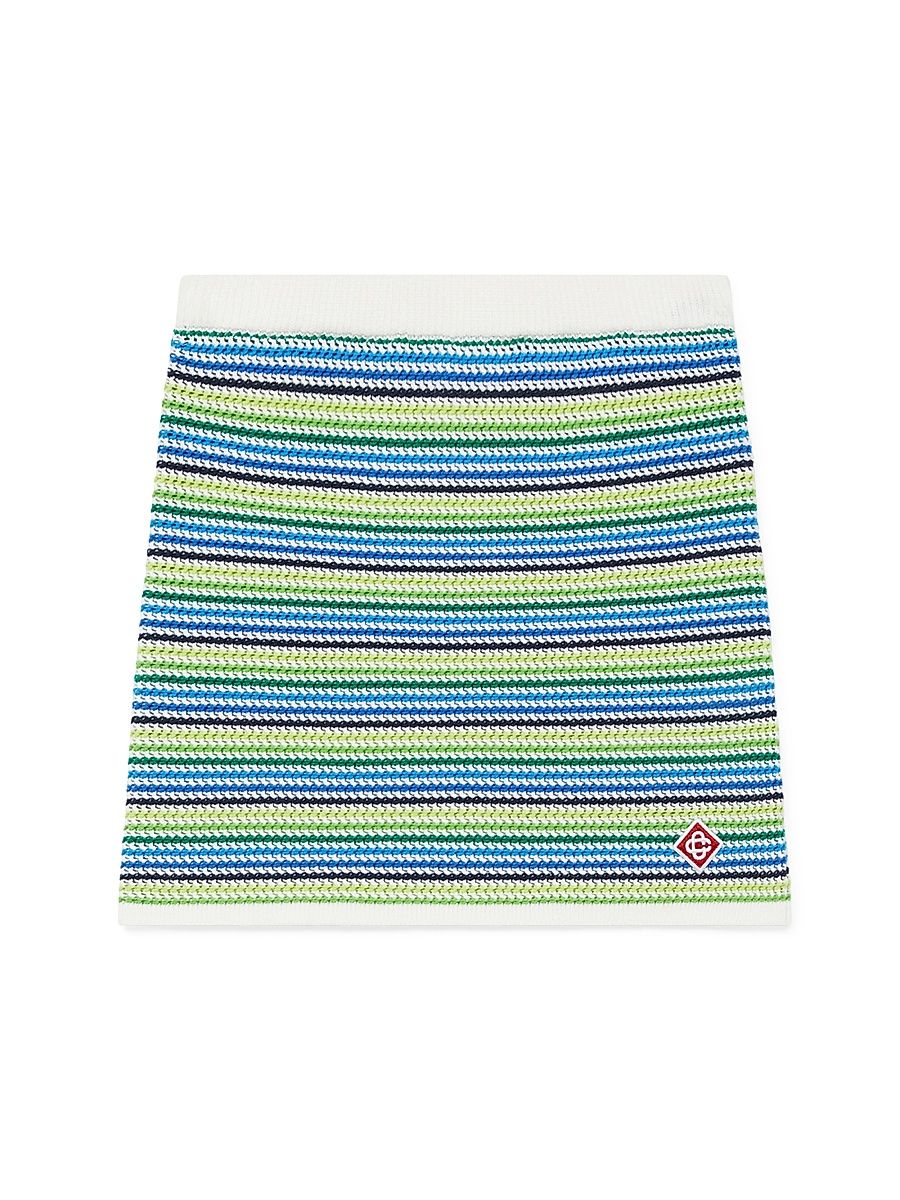 Little Girl's & Girl's Striped Knit Skirt - Size 11