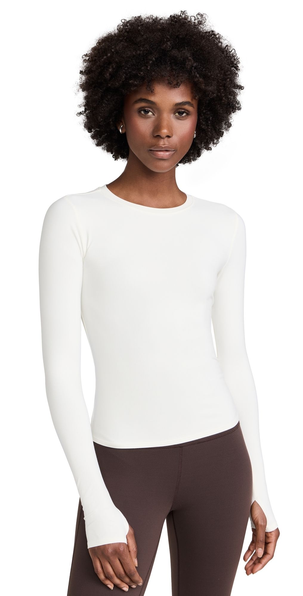 Splits59 Airweight Lite Long Sleeve Waist Length Tee White XS