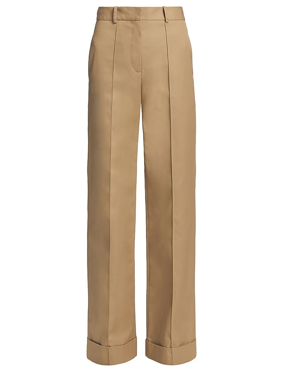 Women's Deeda Seamed Straight-Leg Pants - Khaki - Size 12
