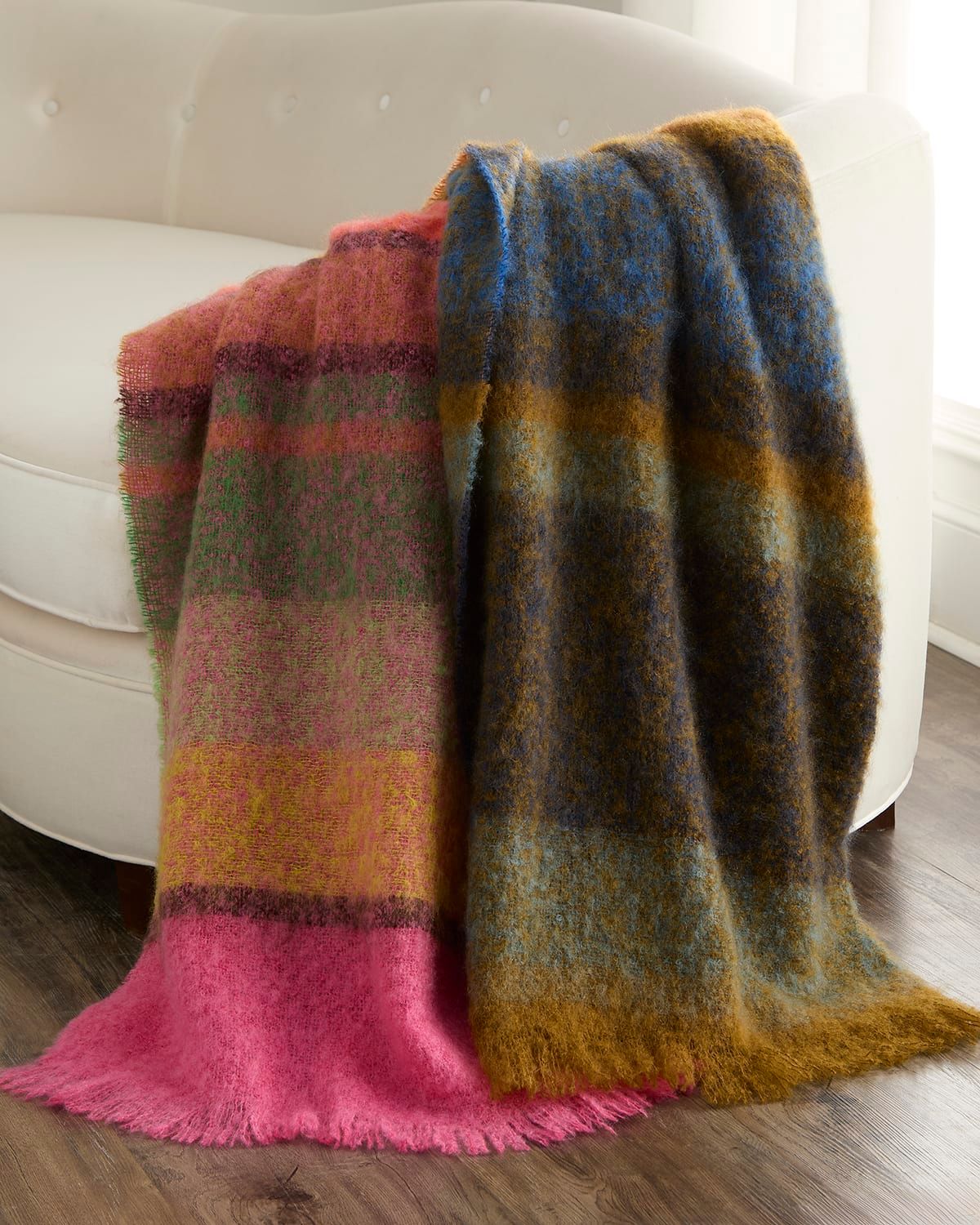 Mikome Mohair/Wool Throw, 51" x 75"