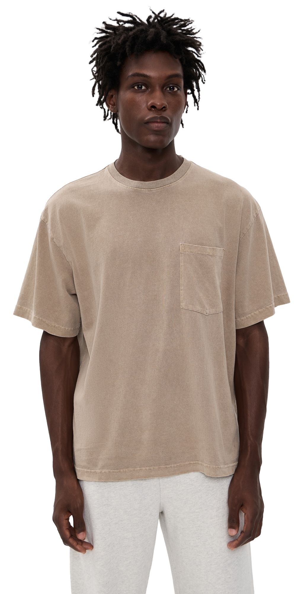 ASHER Ethan Pocket Tee Biscuit L