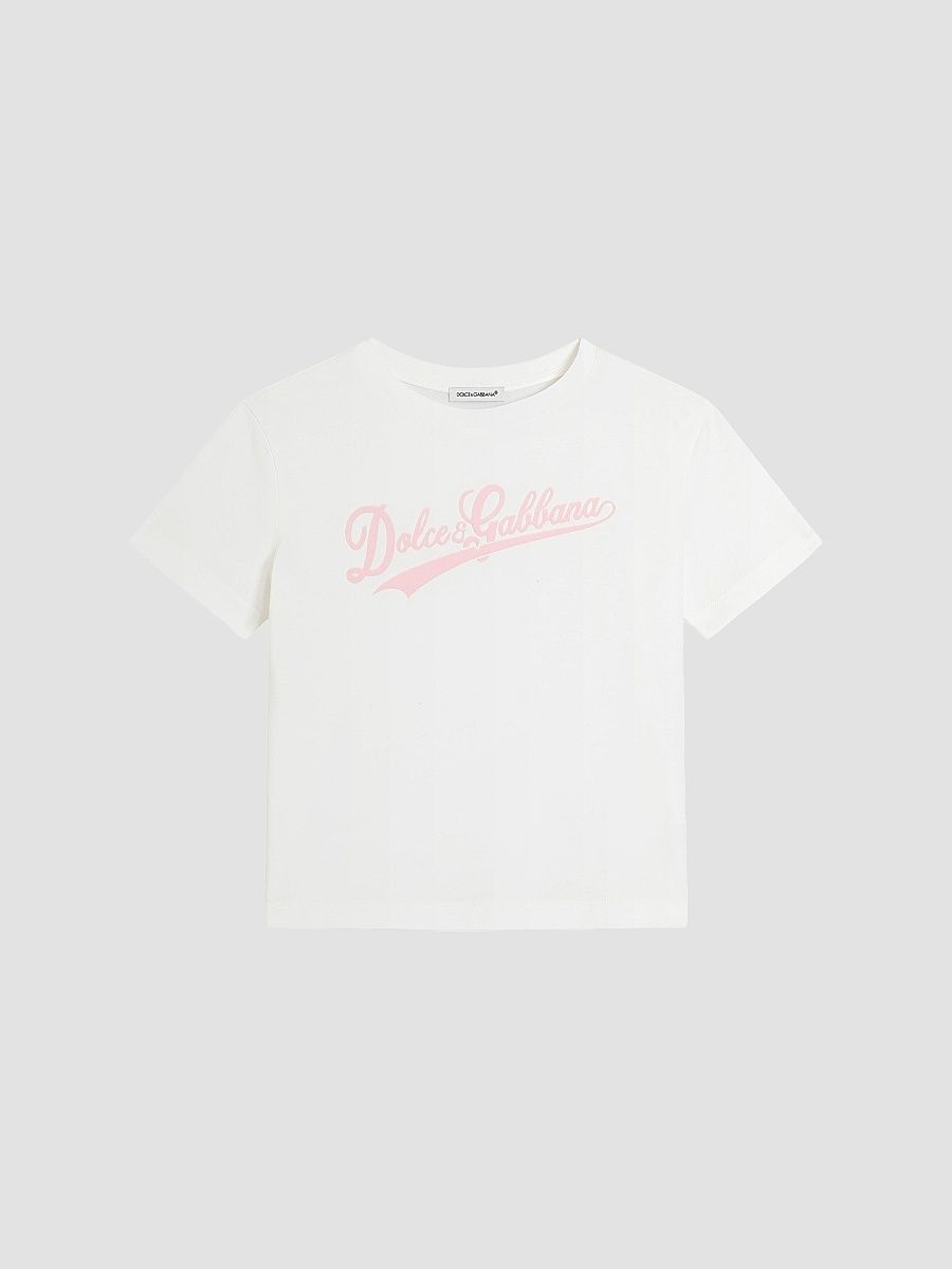 Little Girl's Logo Crewneck T-Shirt - Variante Abbinata - Size 6