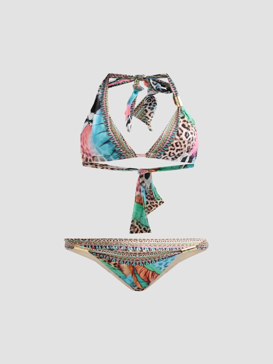 Camilla Women's Butterfly Bohemia Triangle Bikini - Butterfly Bohemia - Size Small