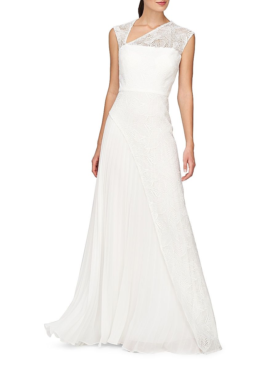 Women's Dianna Layered Lace Gown - Ivory - Size 4