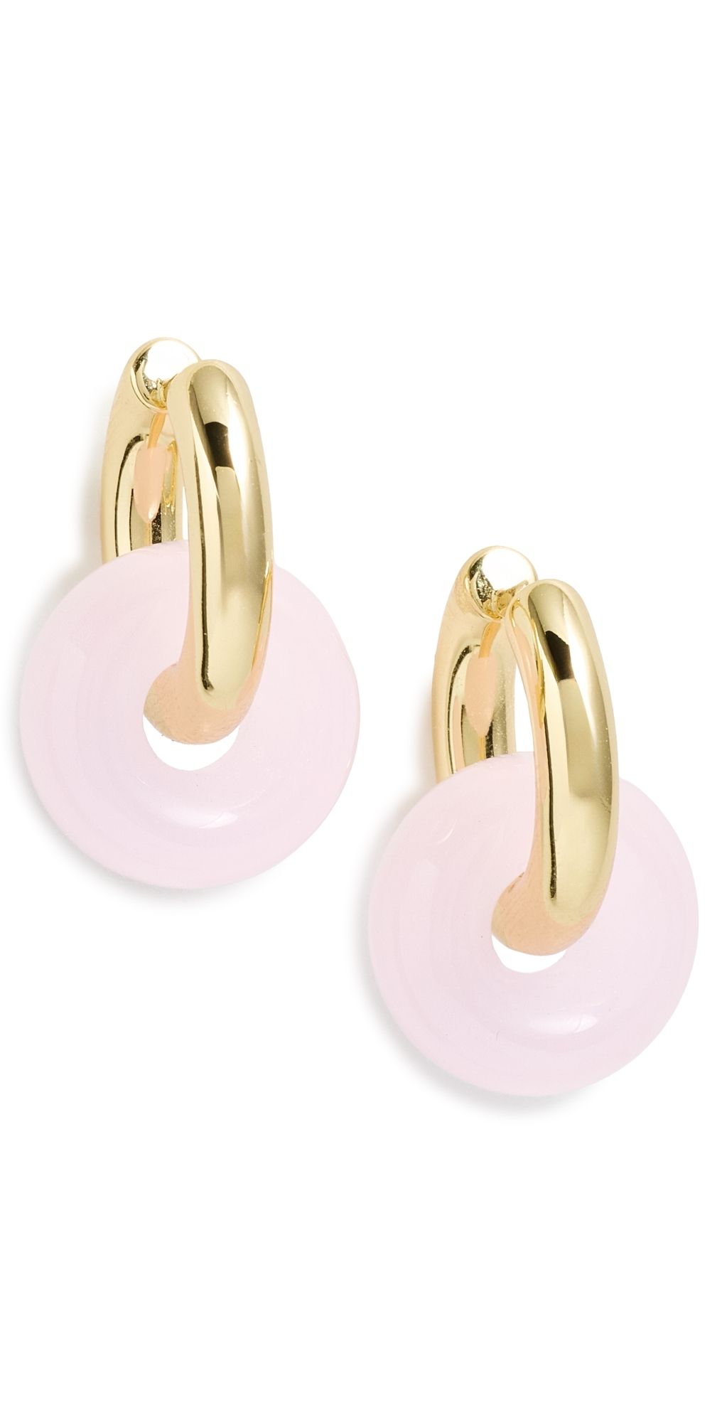 Luv Aj The Rio Washer Hoop Earrings Gold One Size