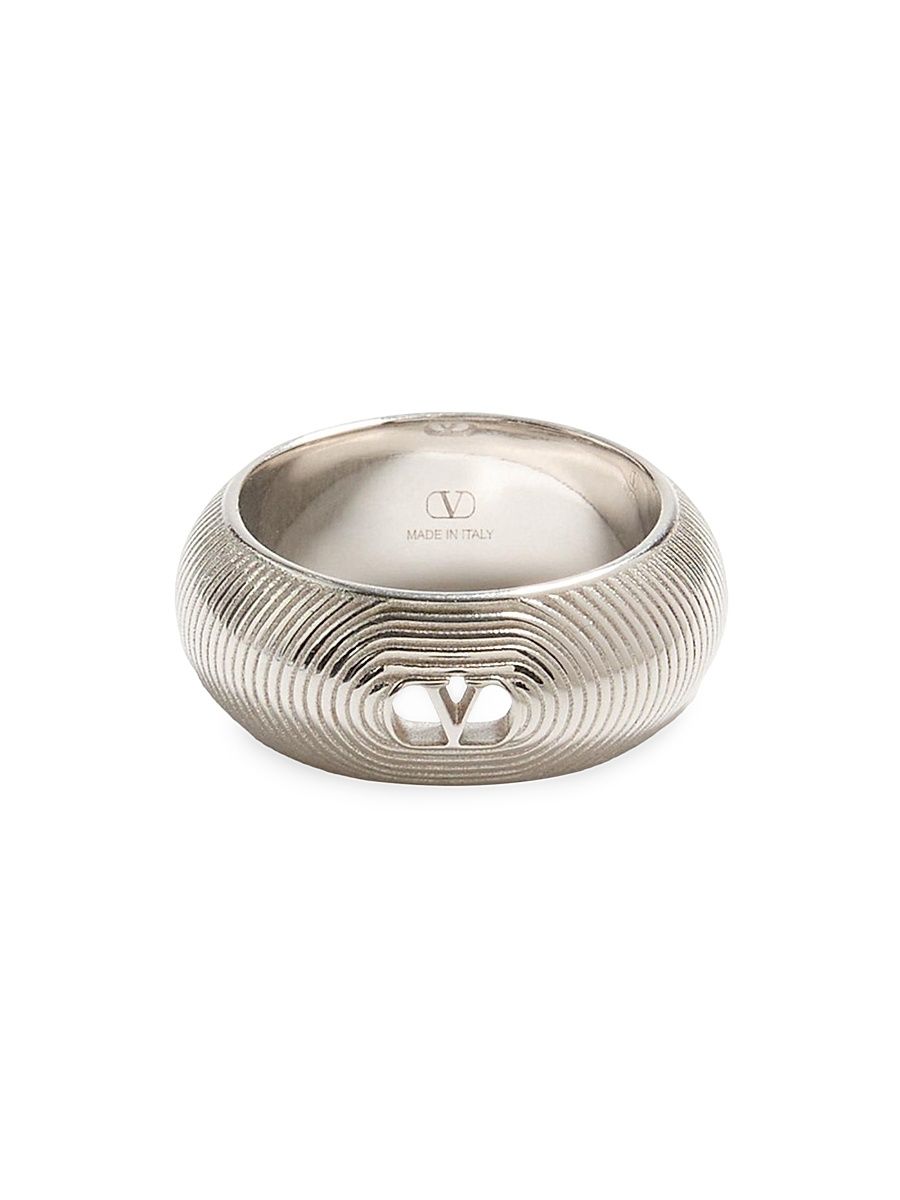 Men's Ovalette Metal Ring - Silver - Size 25