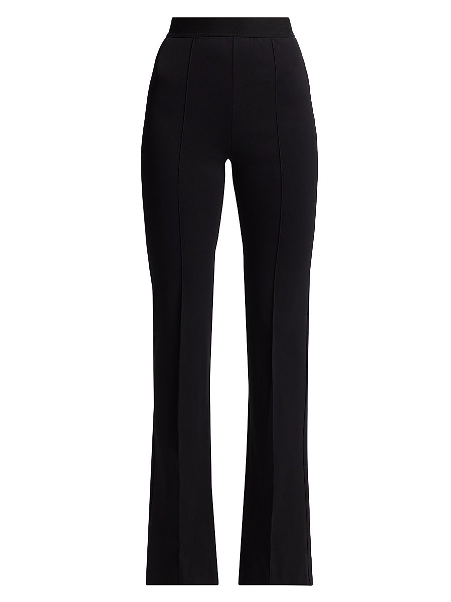 Women's RHW Stretch High-Rise Straight-Leg Pants - Black - Size Medium