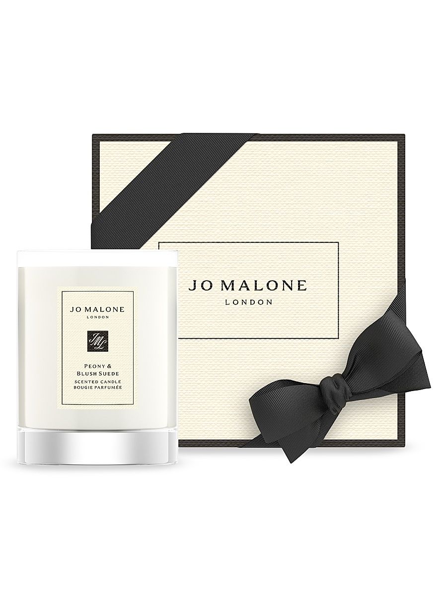 Peony and Blush Suede Scented Candle