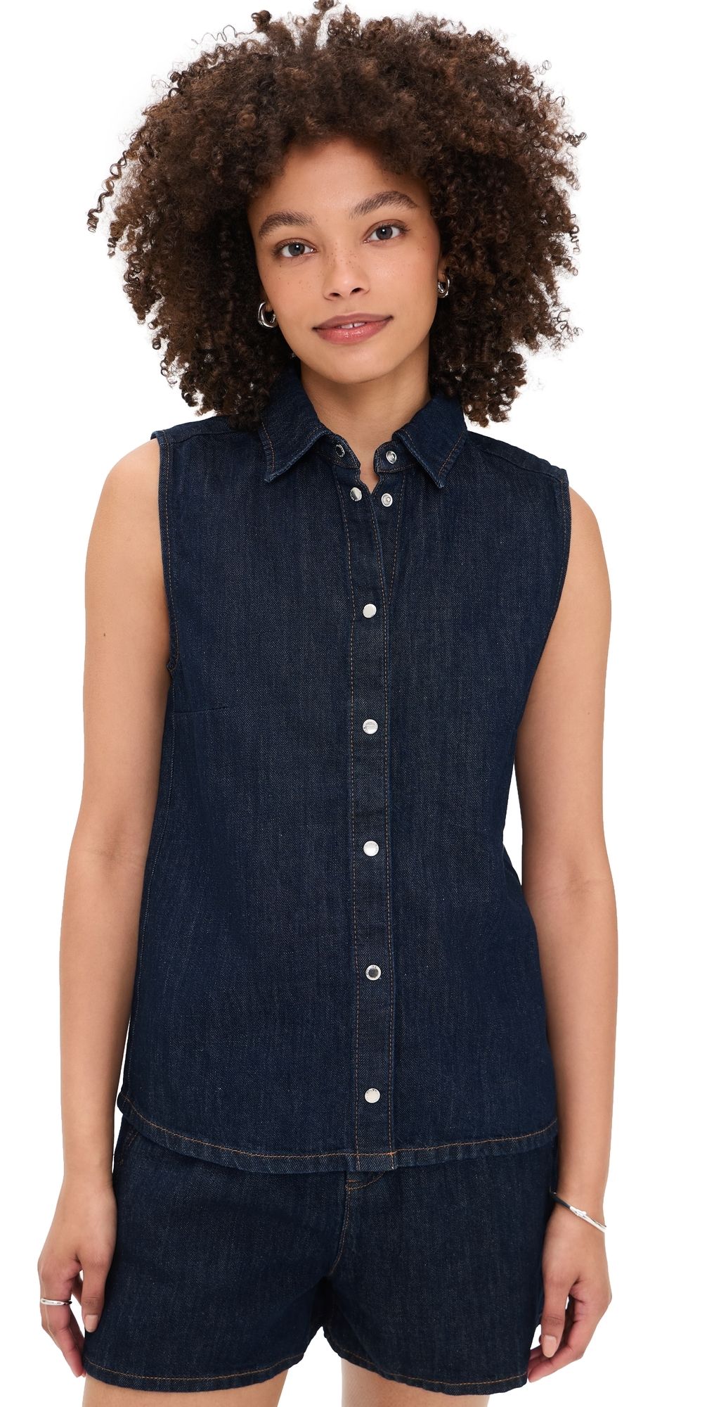 7 For All Mankind Sleeveless Shirt Blossom S