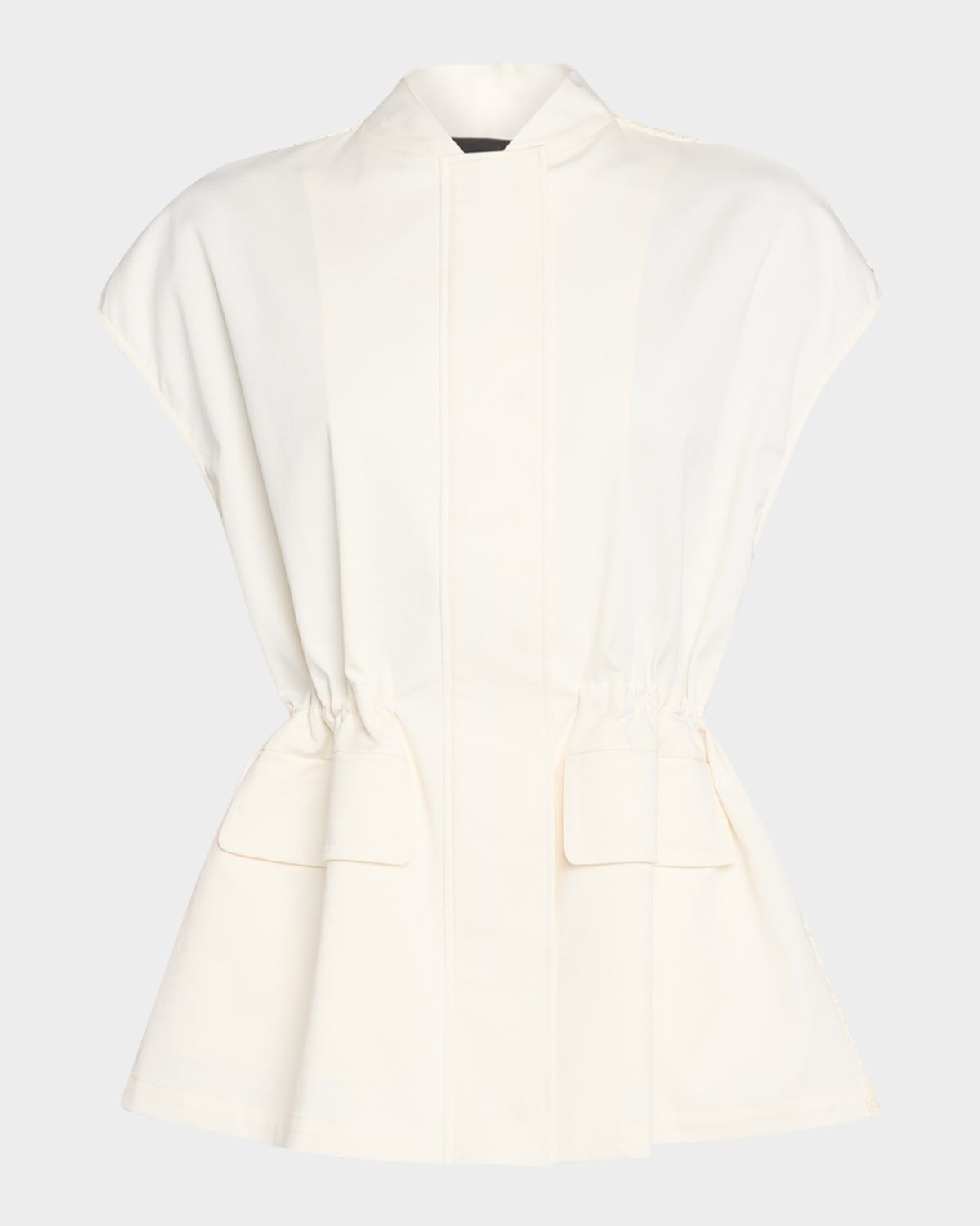 Gabardine & Open-Stitch Jacket