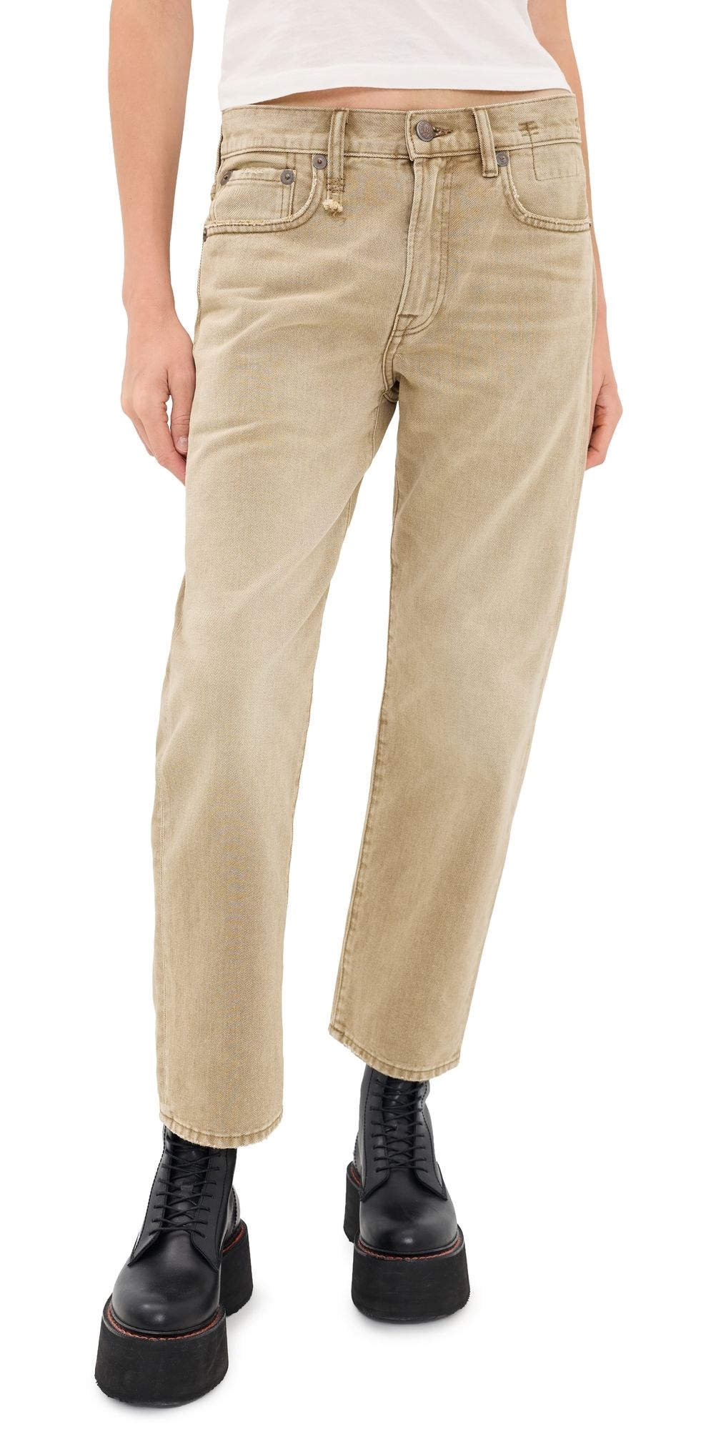 R13 BF Jeans Ash Khaki 25
