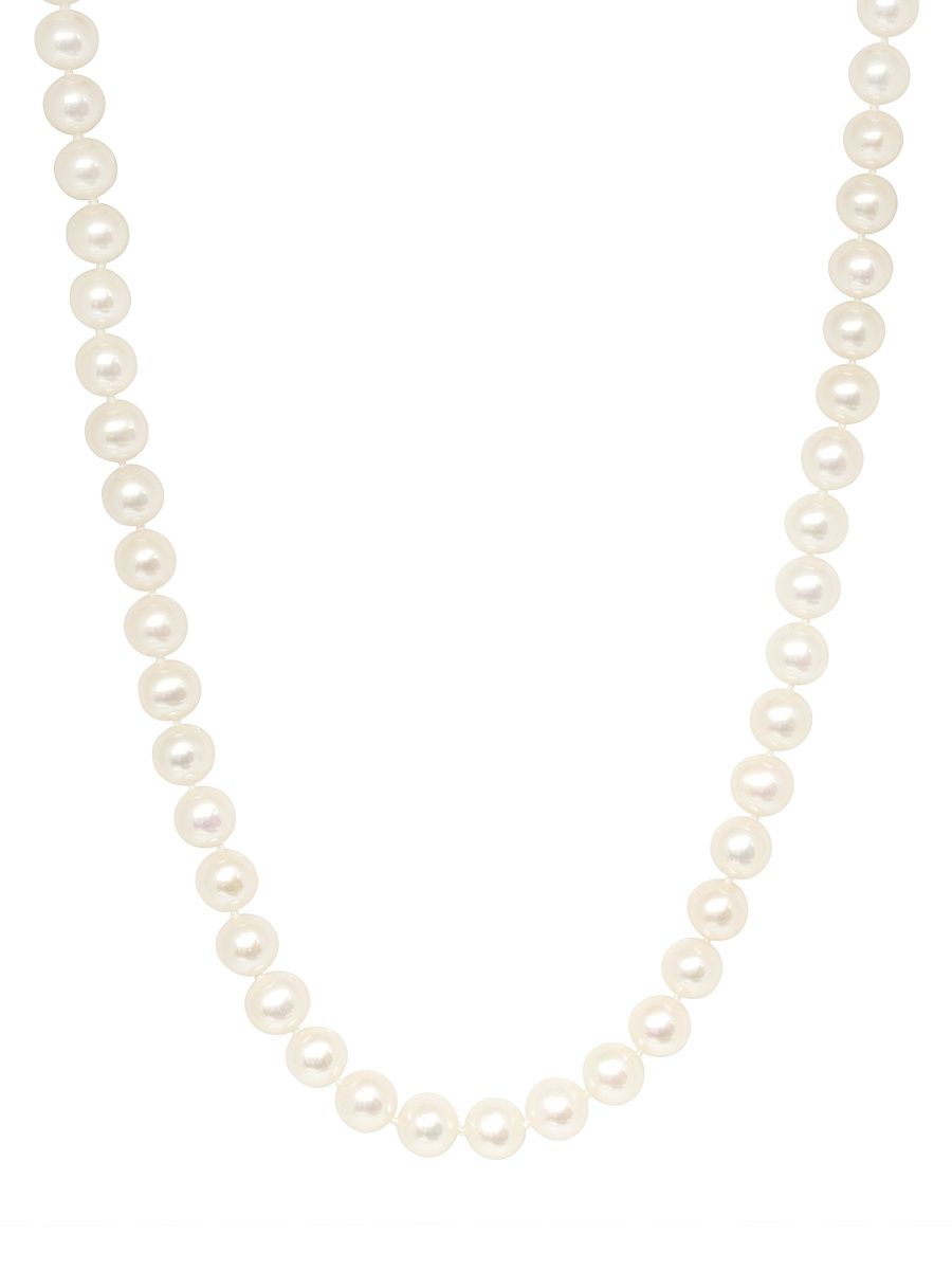 Women's 18K Yellow Gold & Freshwater Pearl Necklace - Yellow Gold - Size 24
