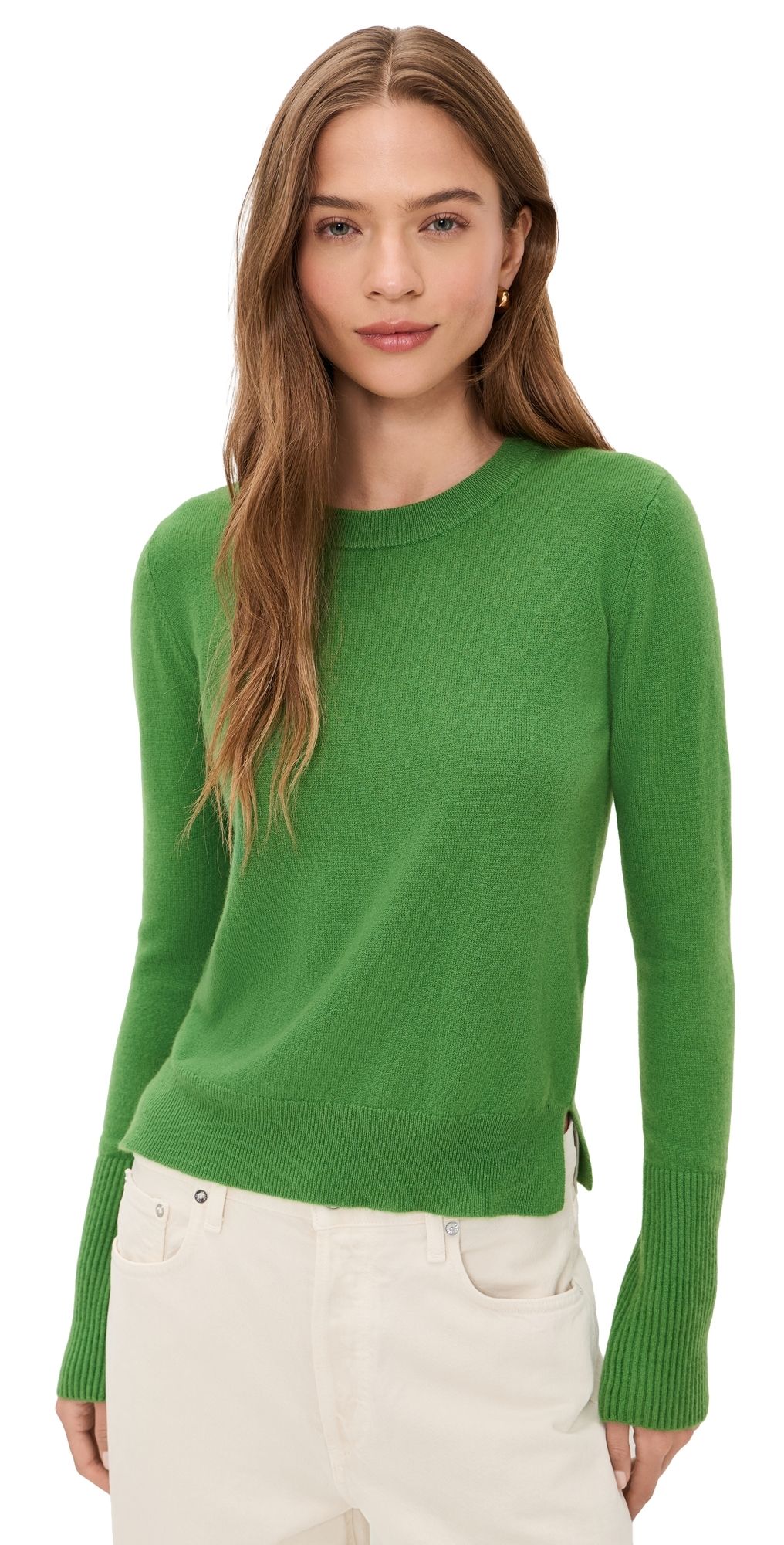 La Ligne Solid Lean Lines Sweater Cactus L