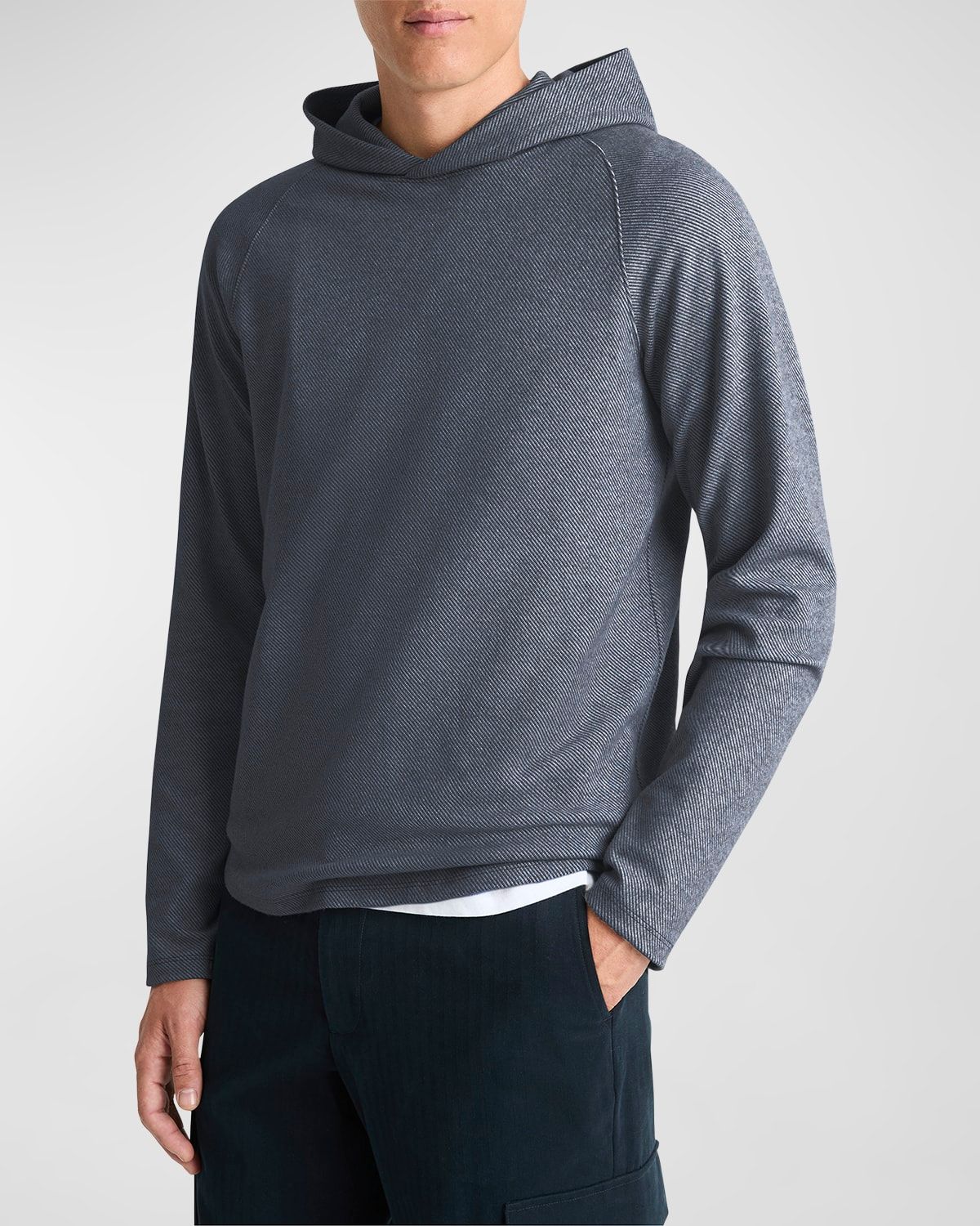 Men & apos;s Broken Twill Pullover Hoodie