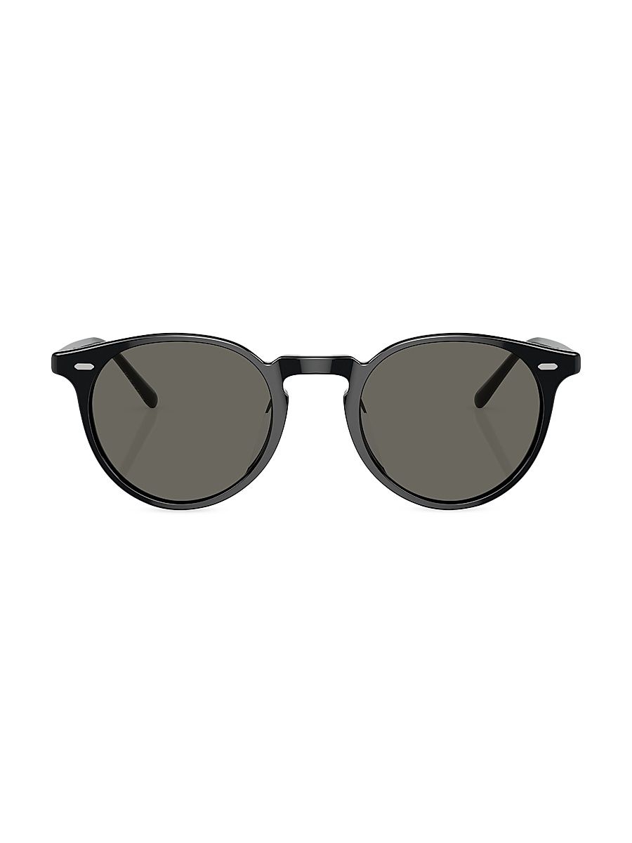 Women's 48MM Round Sunglasses - Black