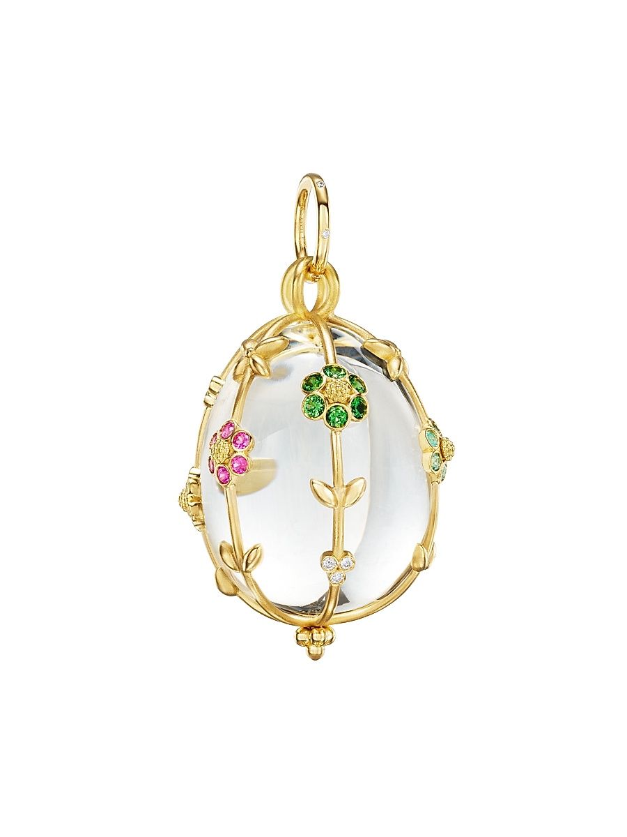 Women's Fiori 18K Yellow Gold & Multi-Gemstone Amulet - Yellow Gold