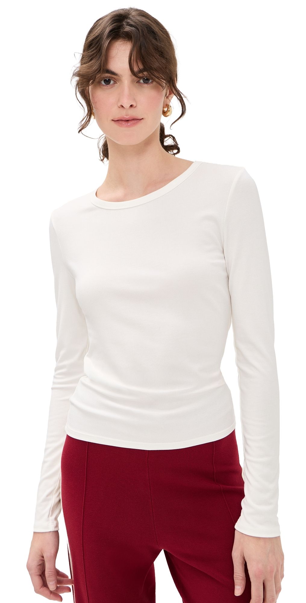 Z Supply Second Skin Crew Tee Cloud S