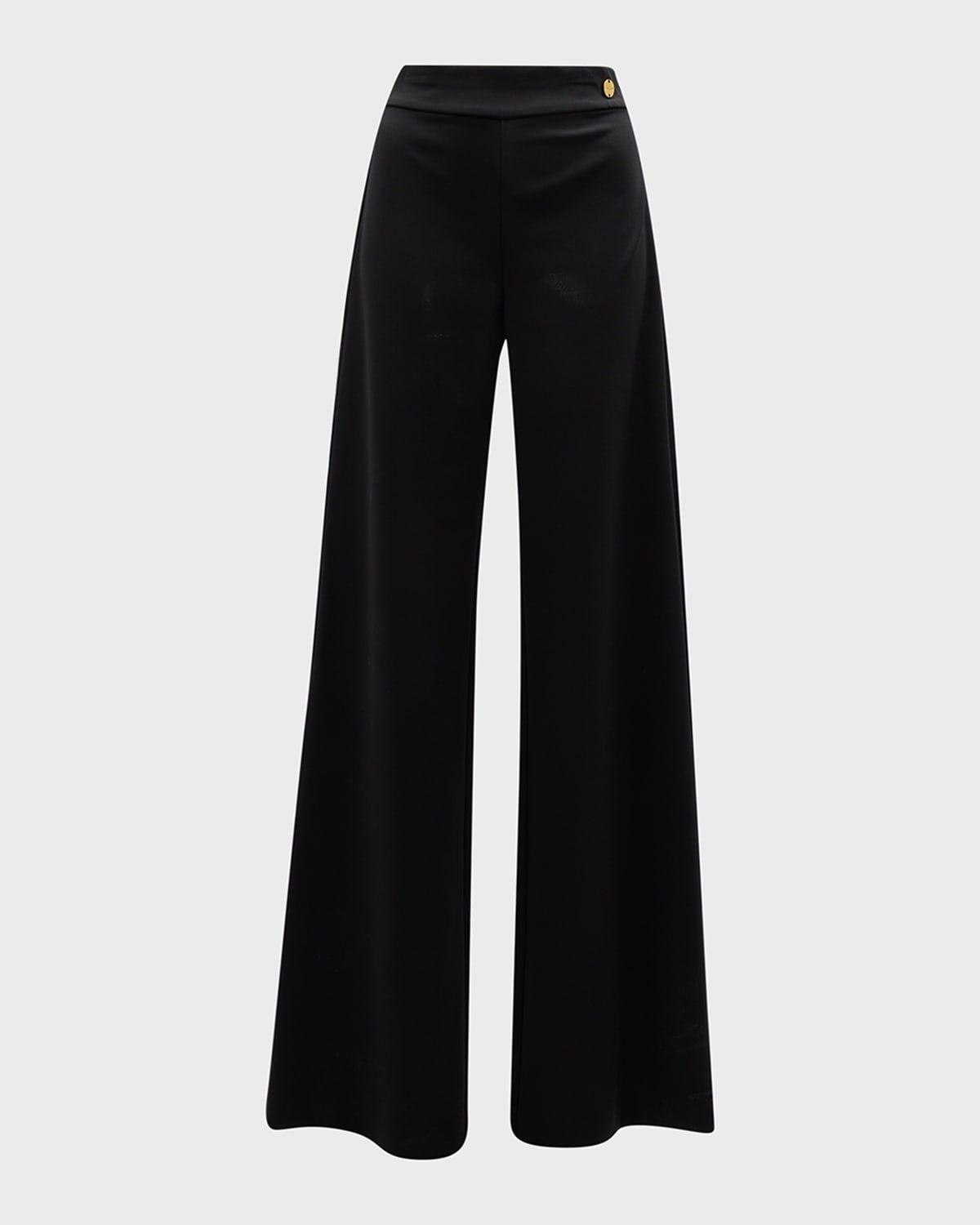 Anouk High-Rise Straight-Leg Crepe Jersey Pants