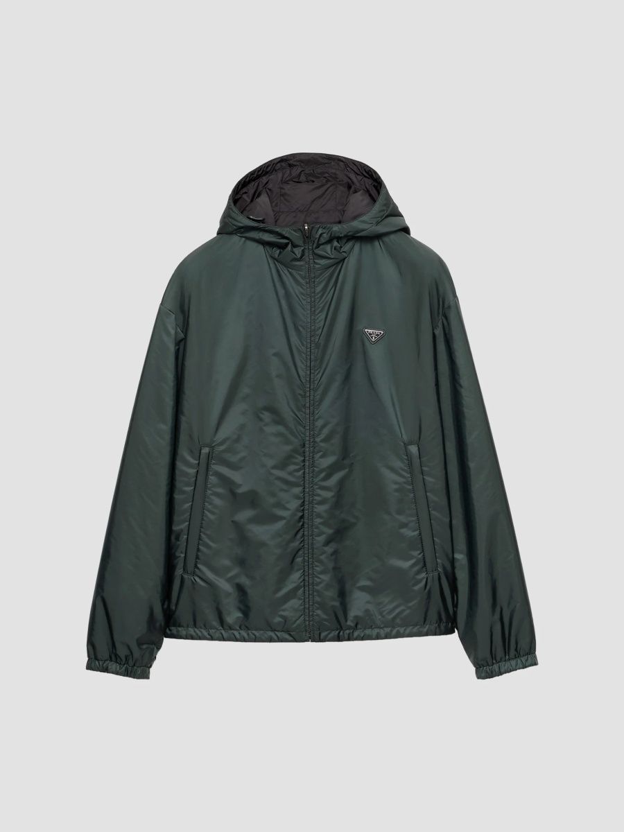 Prada Men's Reversible Re-Nylon Jacket - Green - Size XXXL