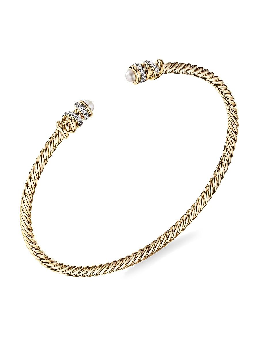 Women's Petite Helena Cablespira Bracelet in 18K Yellow Gold - Gold - Size Medium