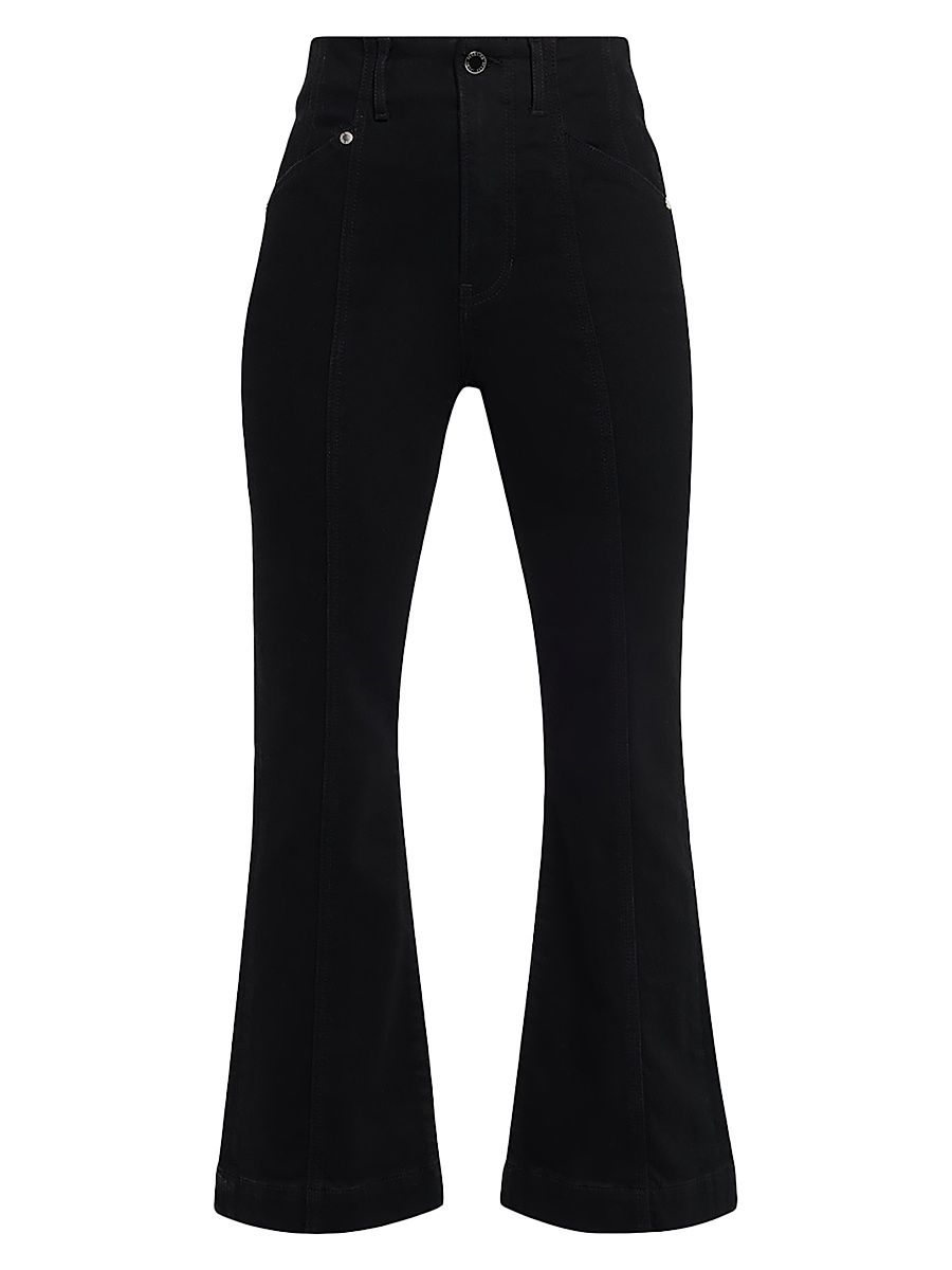 Women's Carson High-Rise Cropped Regular-Fit Jeans - Onyx - Size 32