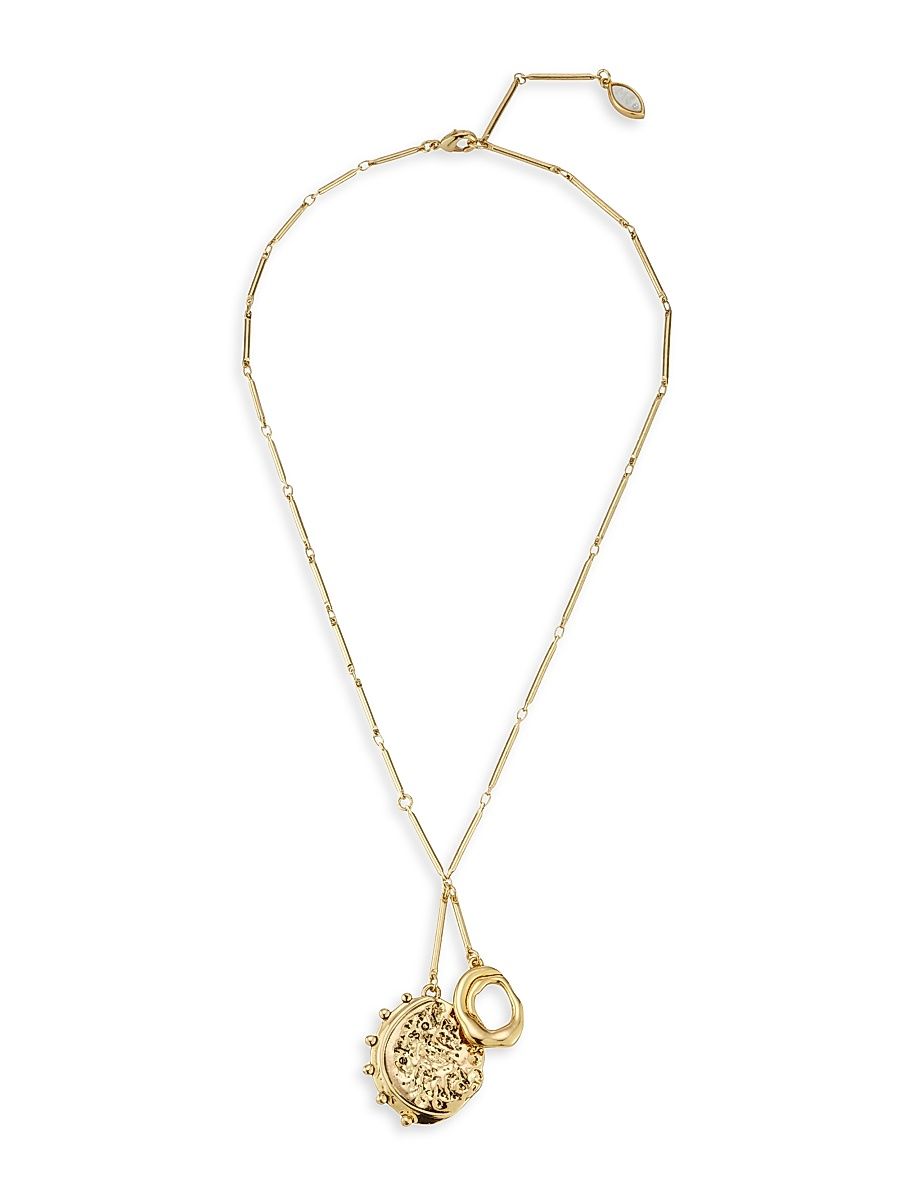 Women's Blanca 14K-Gold-Plated Charm Necklace - Antique Gold