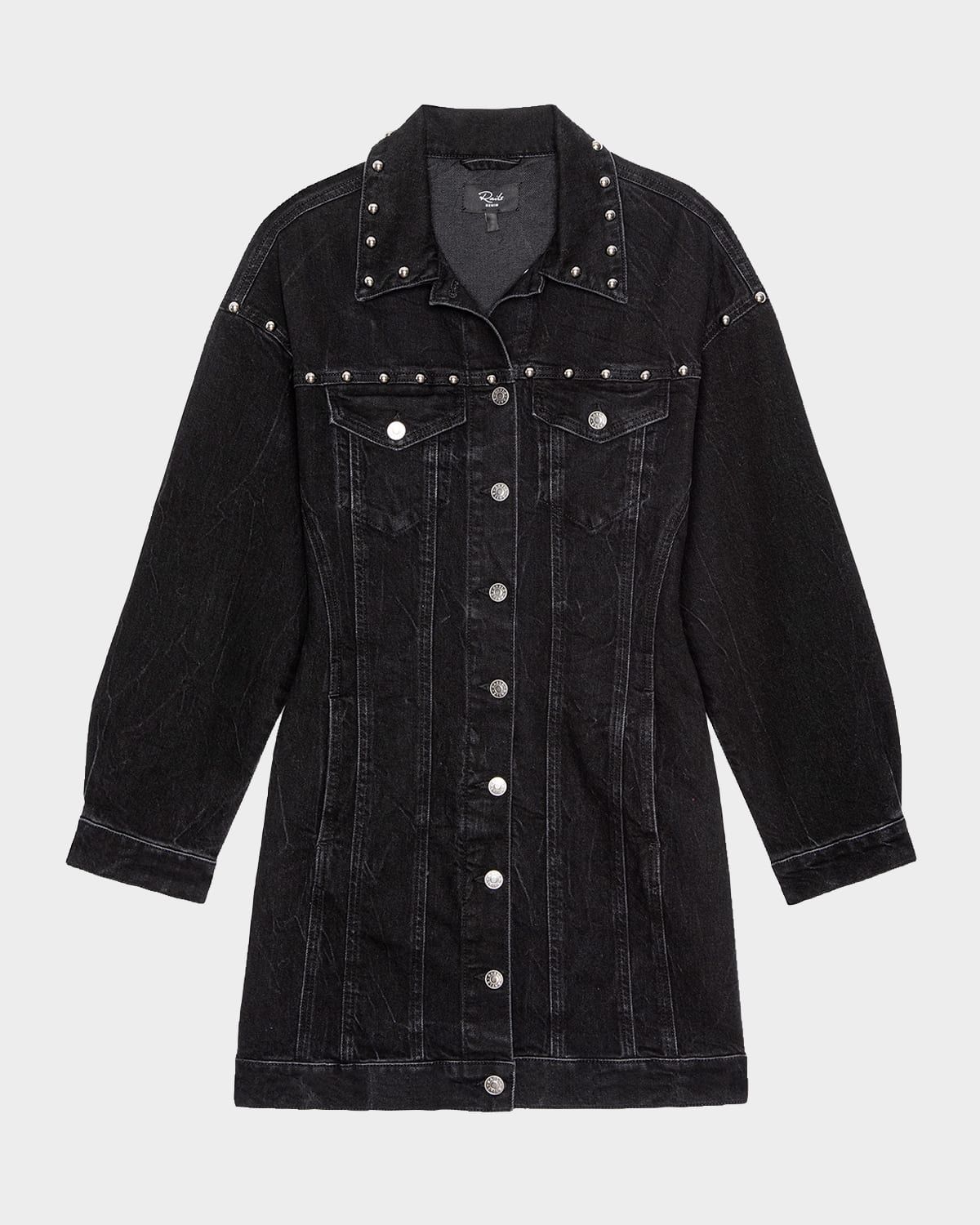 Ladera Studded Denim Mini Dress