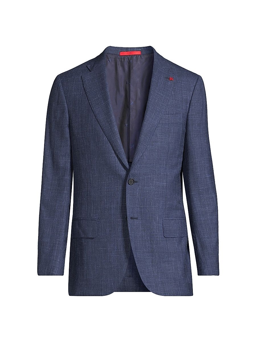 Men's Sanita Wool-Blend Suit Jacket - Blue - Size 46