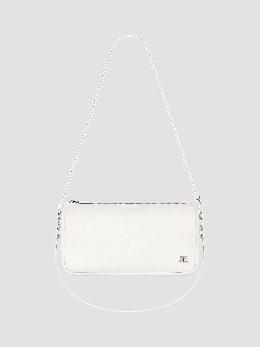 Courreges Women's Leather Camera Bag - Heritage White