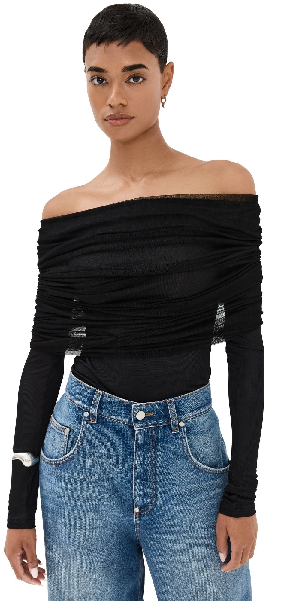 Christopher Esber Sonora Veiled Top Black 8
