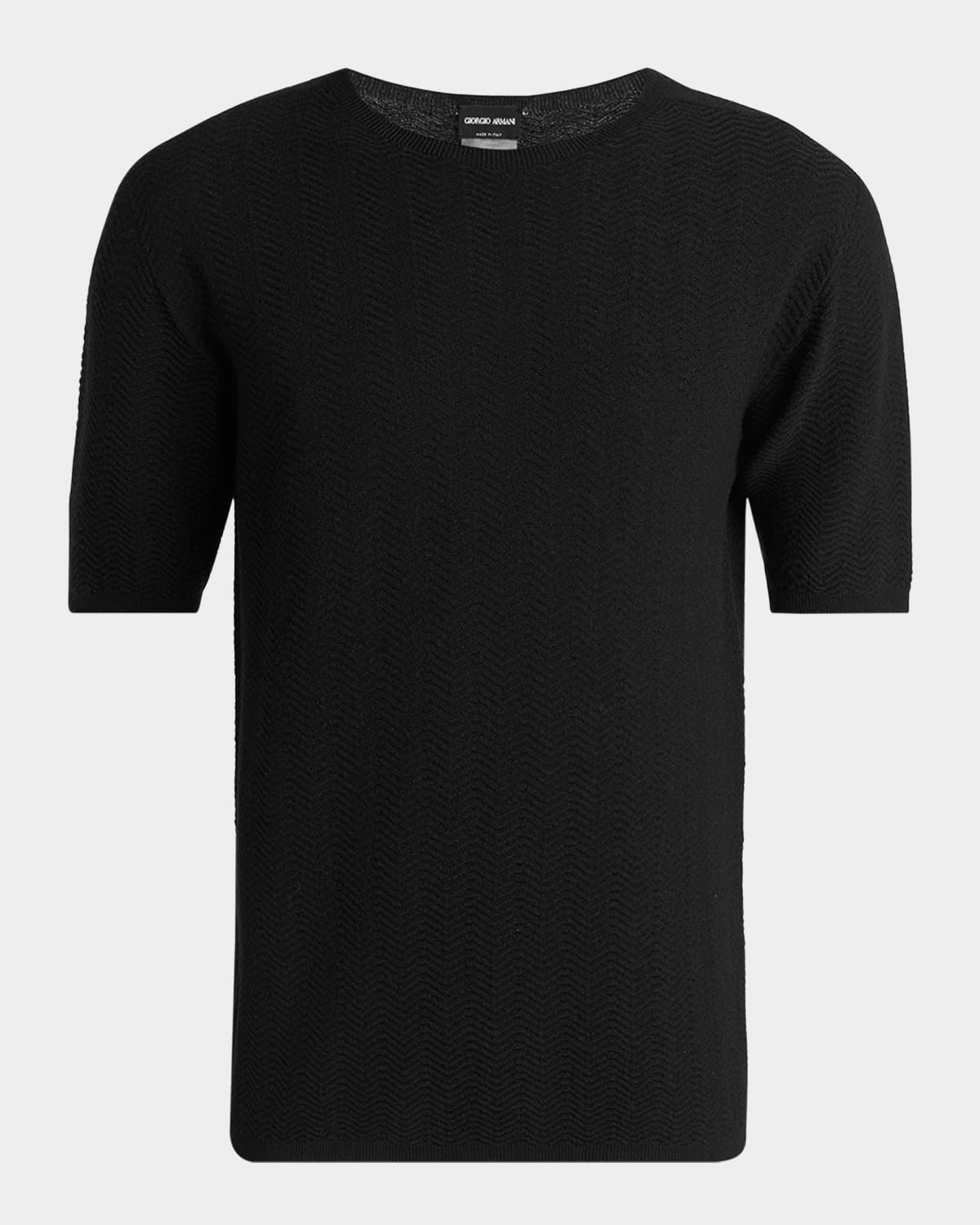 Men & apos;s Chevron Short-Sleeve Crewneck Sweater