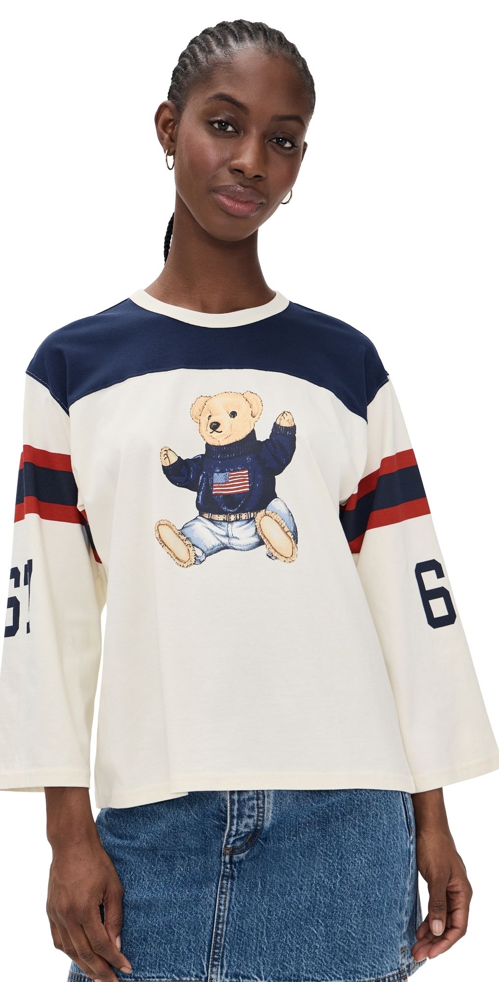 Polo Ralph Lauren Polo Bear Jersey Warm White/Newport Navy XL