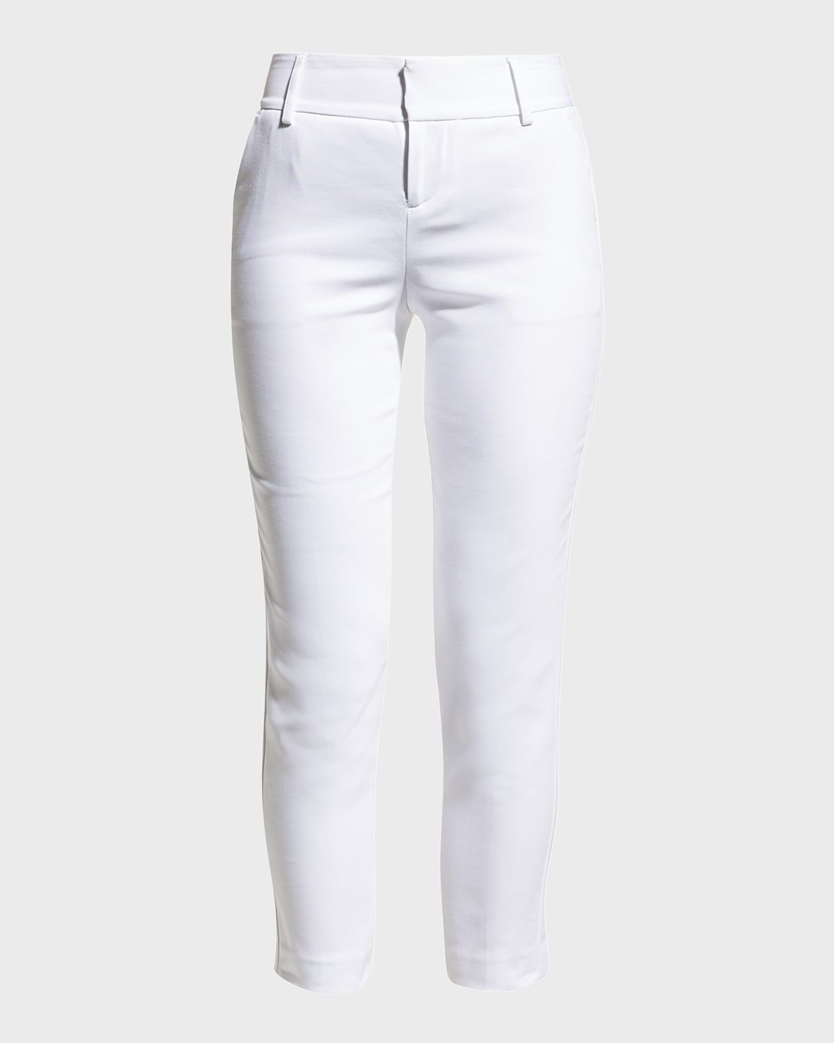 Stacey Slim Straight-Leg Cropped Trousers