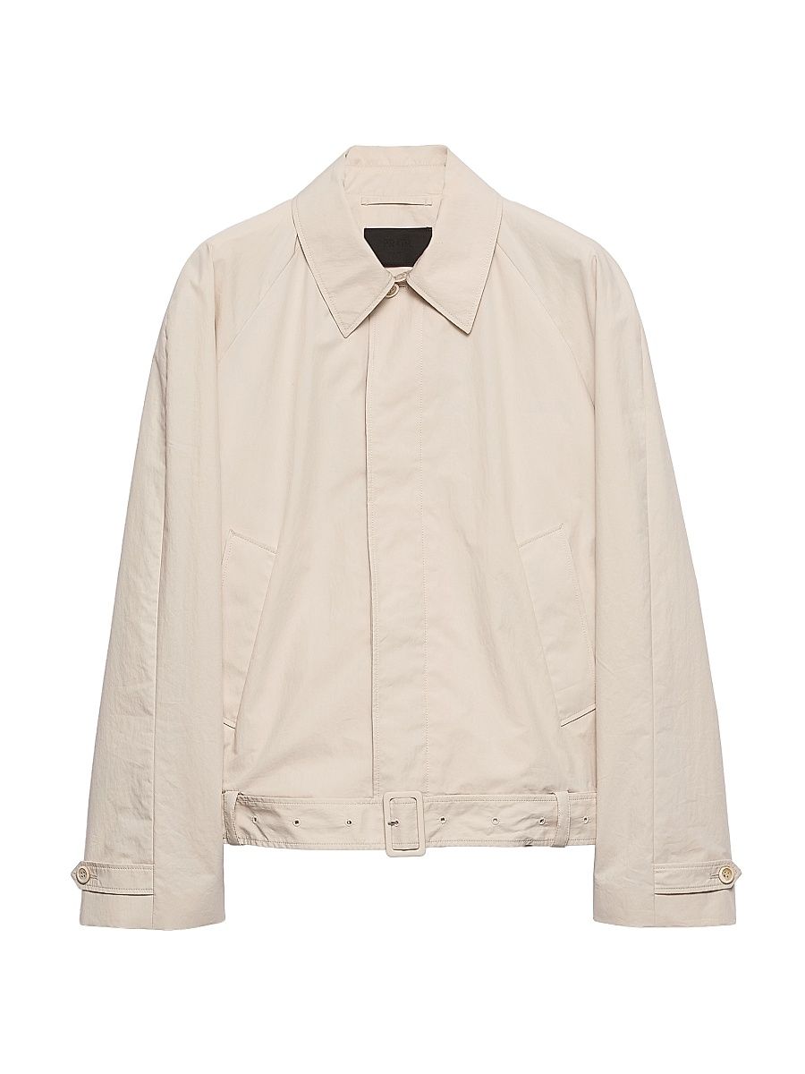 Men's Cotton Jacket - Beige Khaki - Size 50