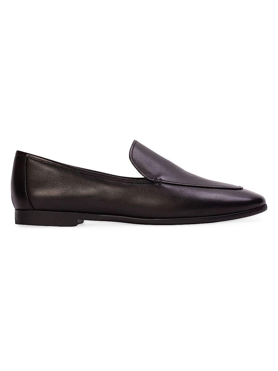 Women's Allie Leather Loafers - Black Leather - Size 12