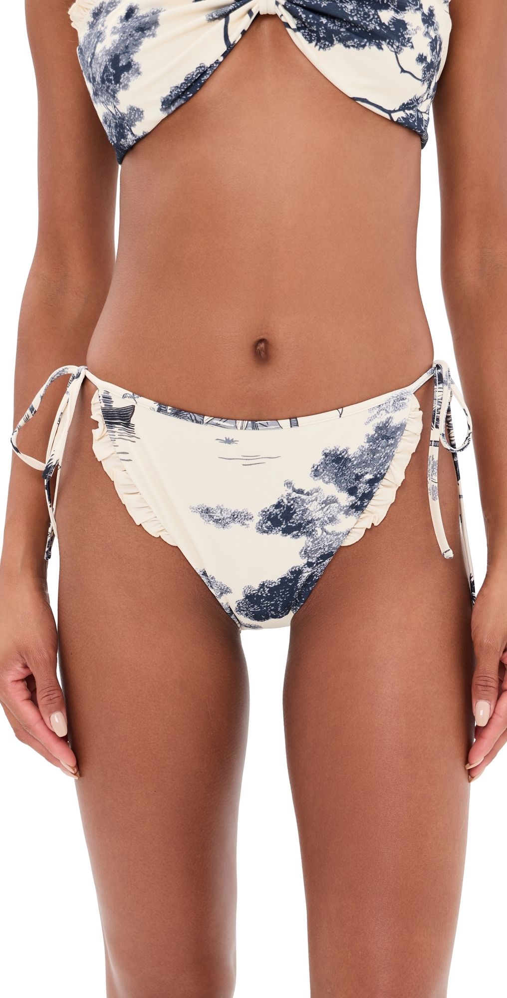 Hunter Bell Belize Bikini Bottoms Bermuda Toile S