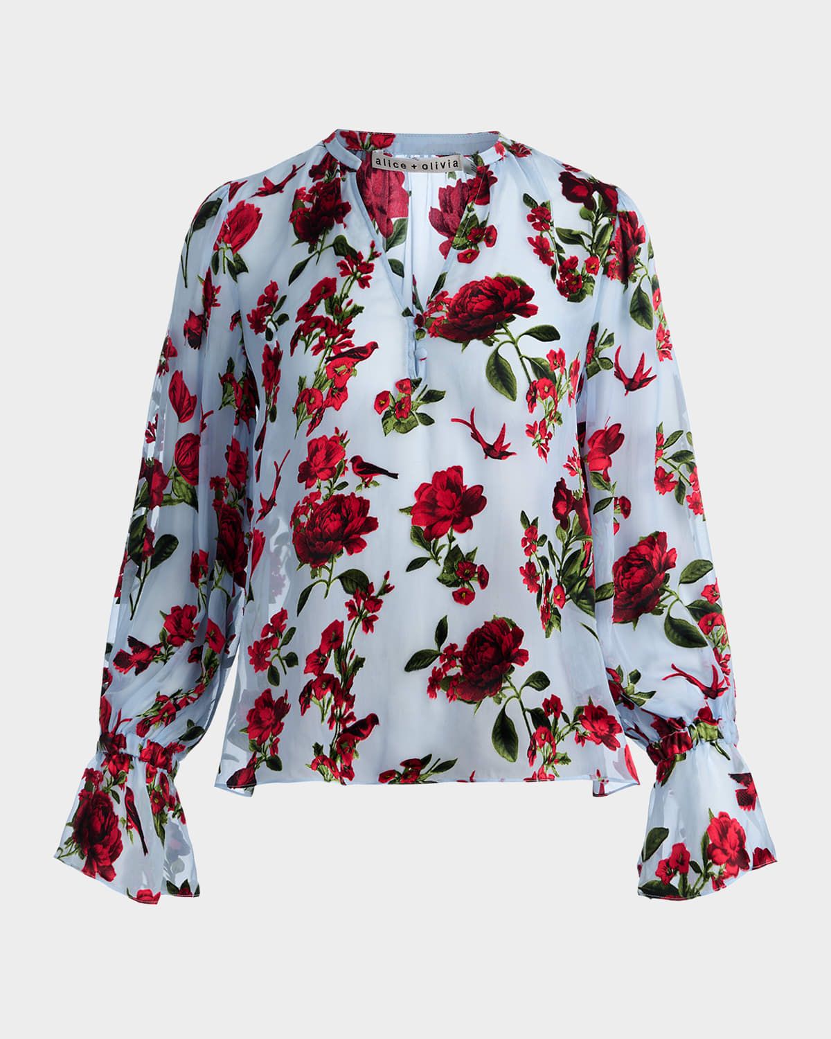 Moranne Semi-Sheer Blouse