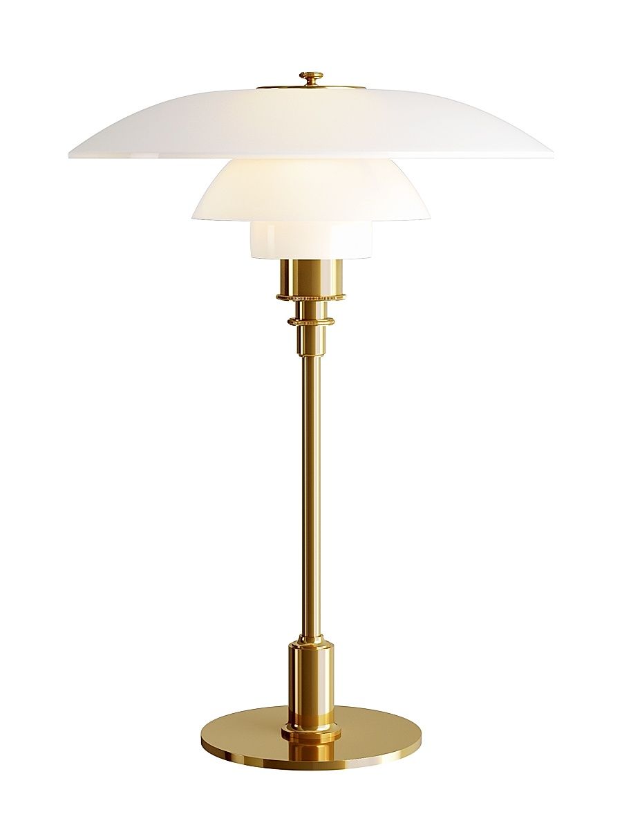 PH 31/2-21/2 Glass Table Lamp - Brass Metalized