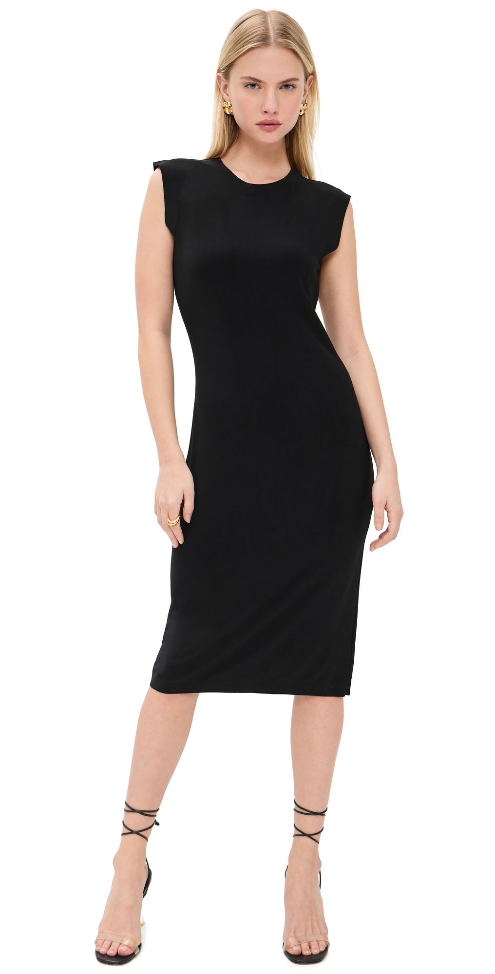 Norma Kamali Sleeveless Dress To Knee Black M